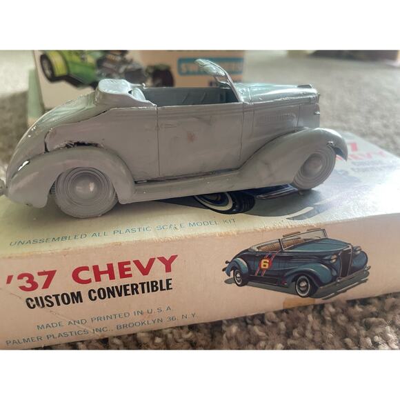 Palmer 1:32 '37 Chevy Custom Convertible Vintage Model Car Kit 252 39 - Picture 6 of 16